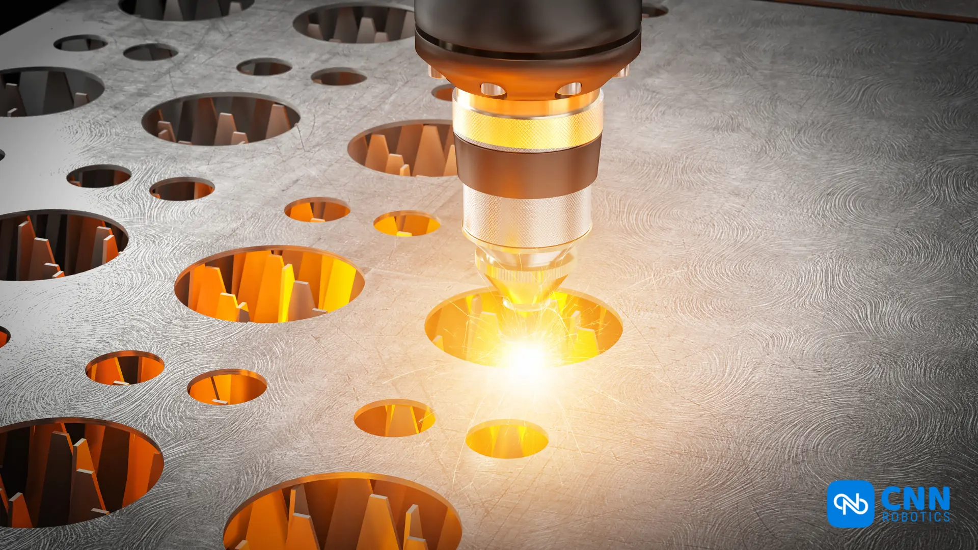 Industrial laser cutting technology delivering precise sheet metal fabrication -factories of the future powered by CNN Robotics