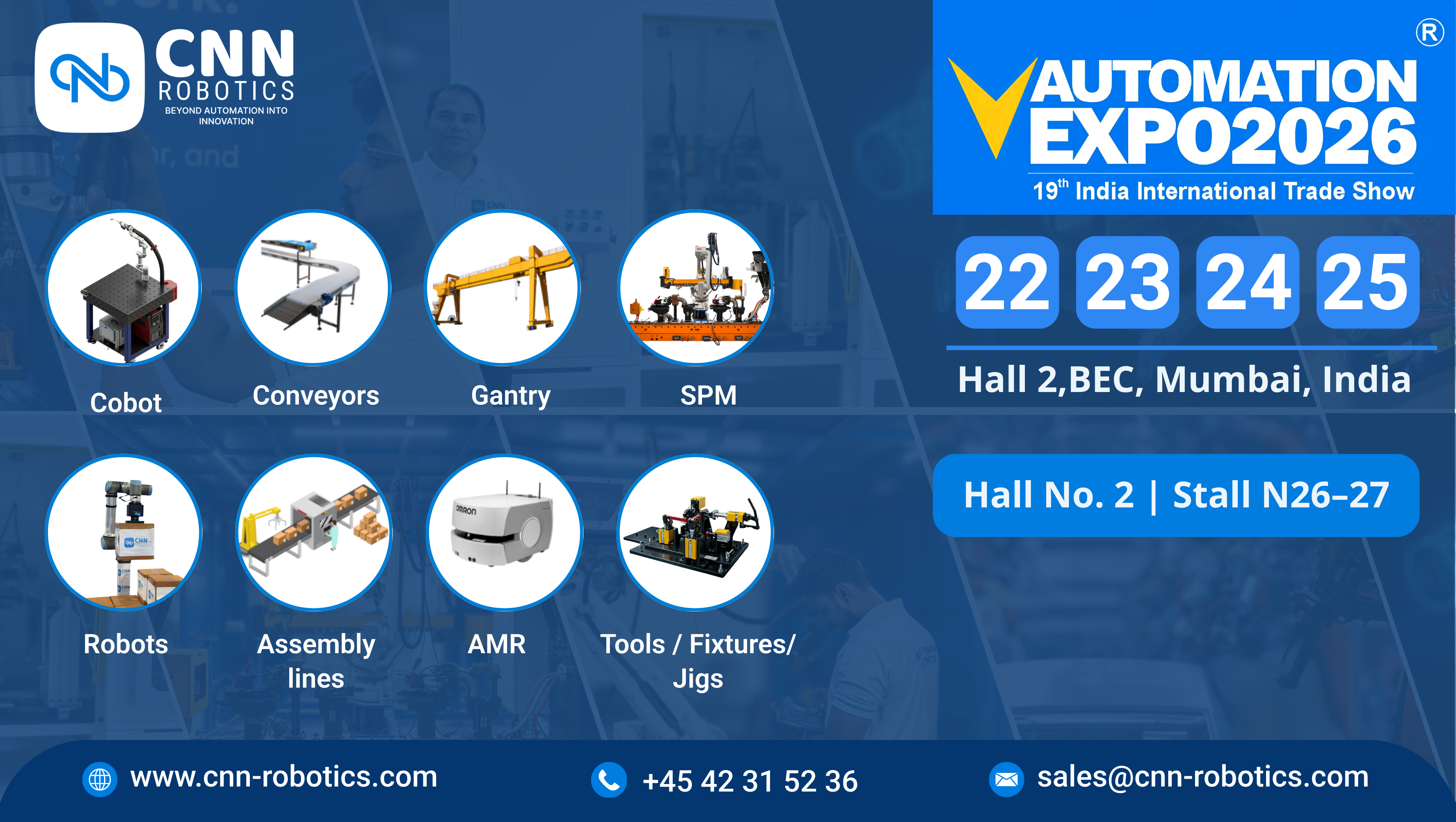 Meet CNN Robotics at Automation Expo 2026 | Hall 2, Stall N26–27